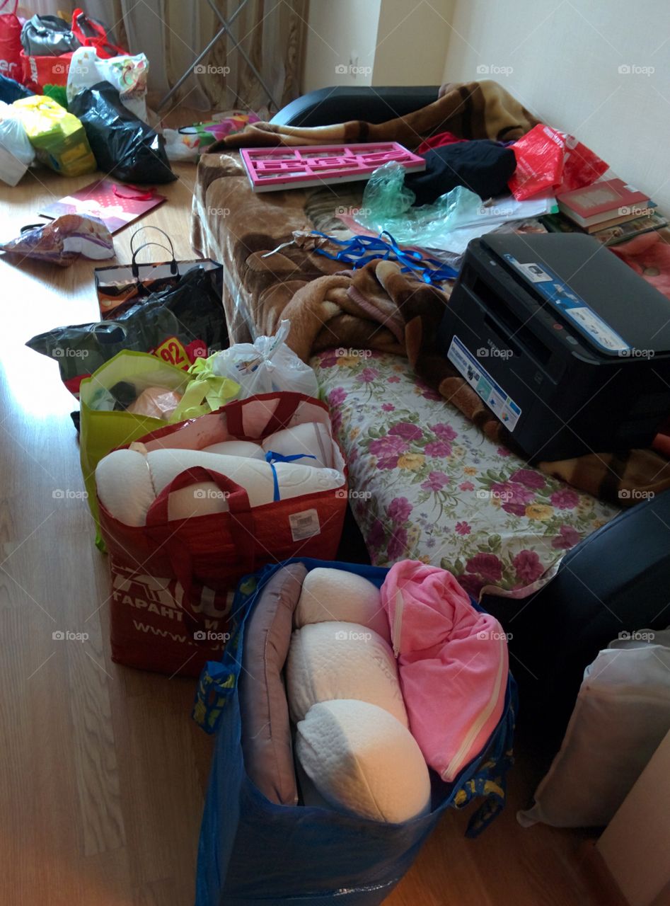 People, Indoors, Woman, Sofa, Room