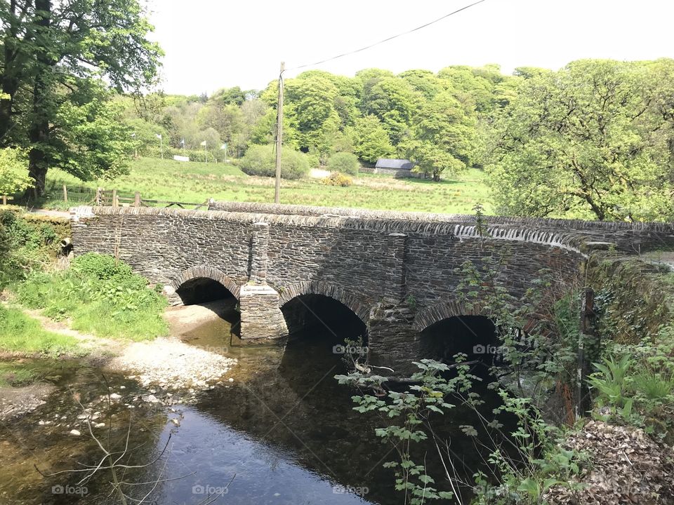 Beautifully constructed bridges are very common on lovely Exmoor, this is one example.