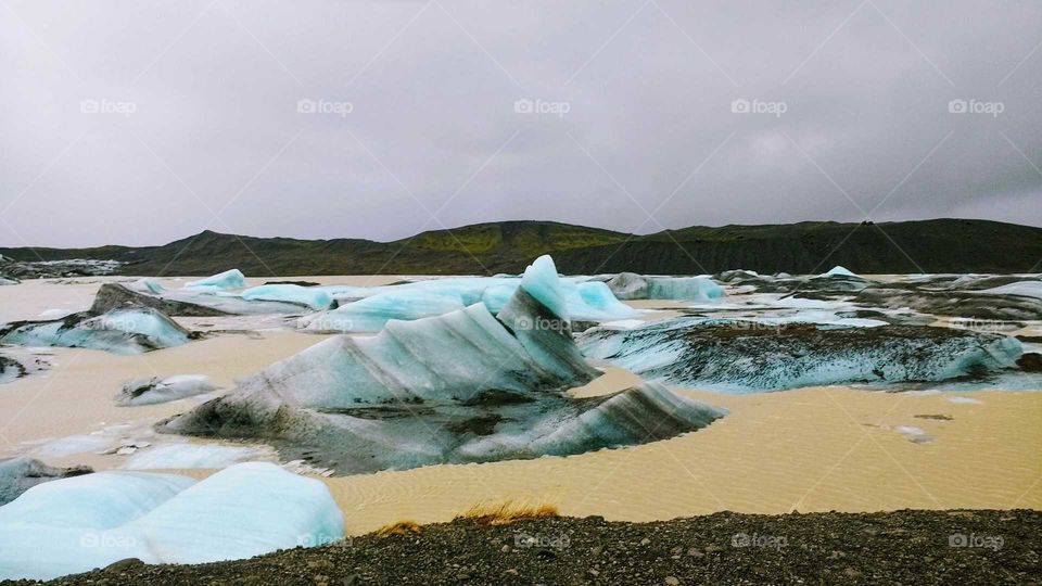 Melting glacier