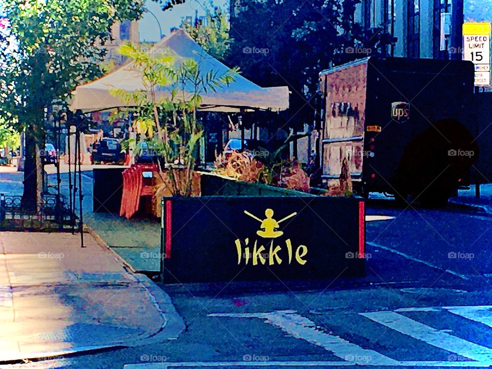 Close up of the Bklyn based small business on Fulton St „likkle (little) gardens“. Like many big or small companies they too had to move part of their operations outside due to COVID 19 related restrictions. Photo August 2020. Hypnotic Productions