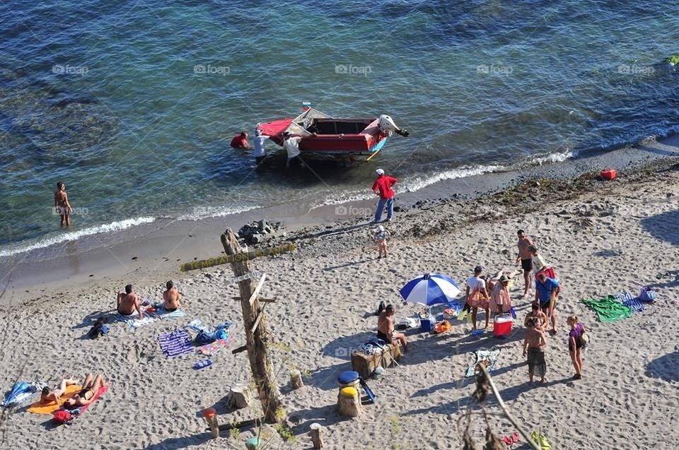 People on the beach