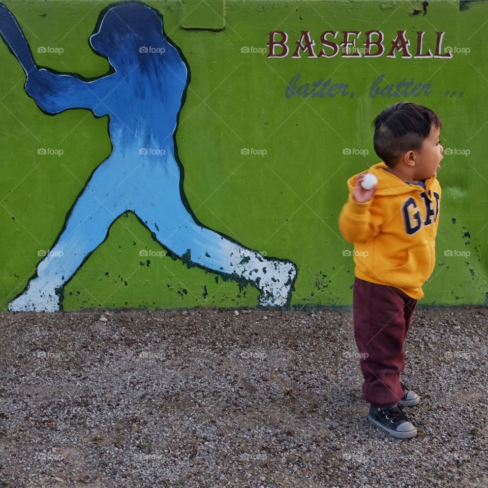 Fun playing baseball 