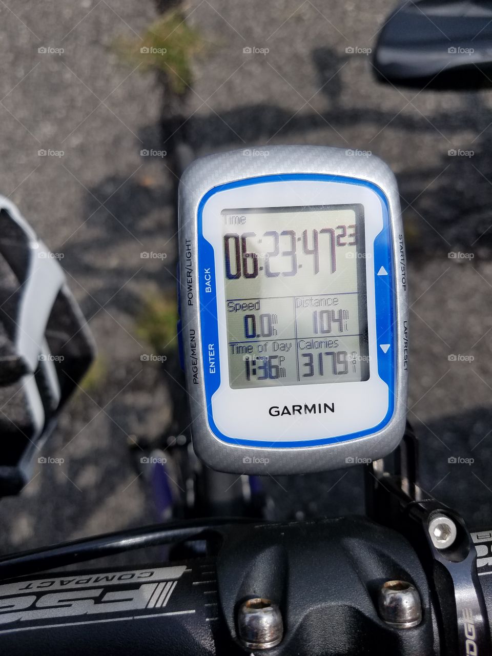 Garmin Edge readings after a century ride