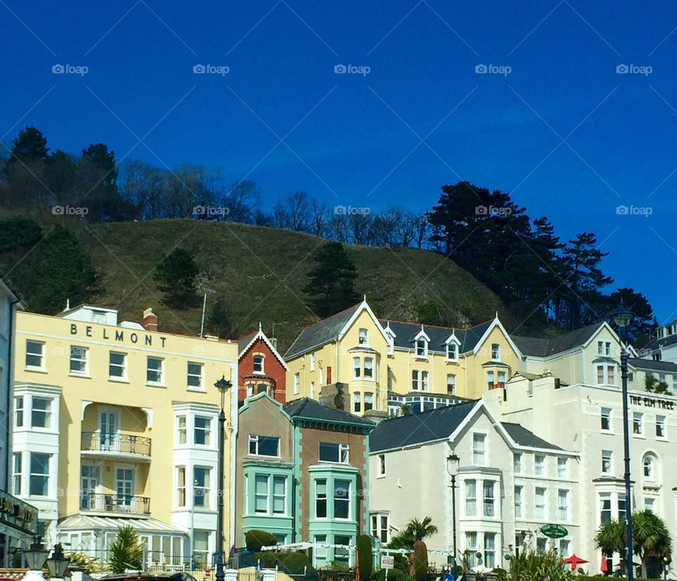 Colourful houses in Wales 