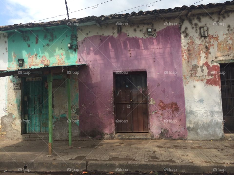 Timeline in texture. El Salvador 