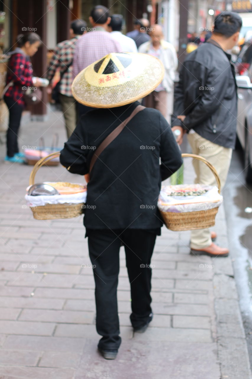 Morning in Walking street market