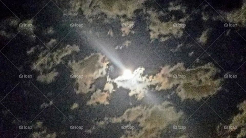 Visual imagery and light in the sky