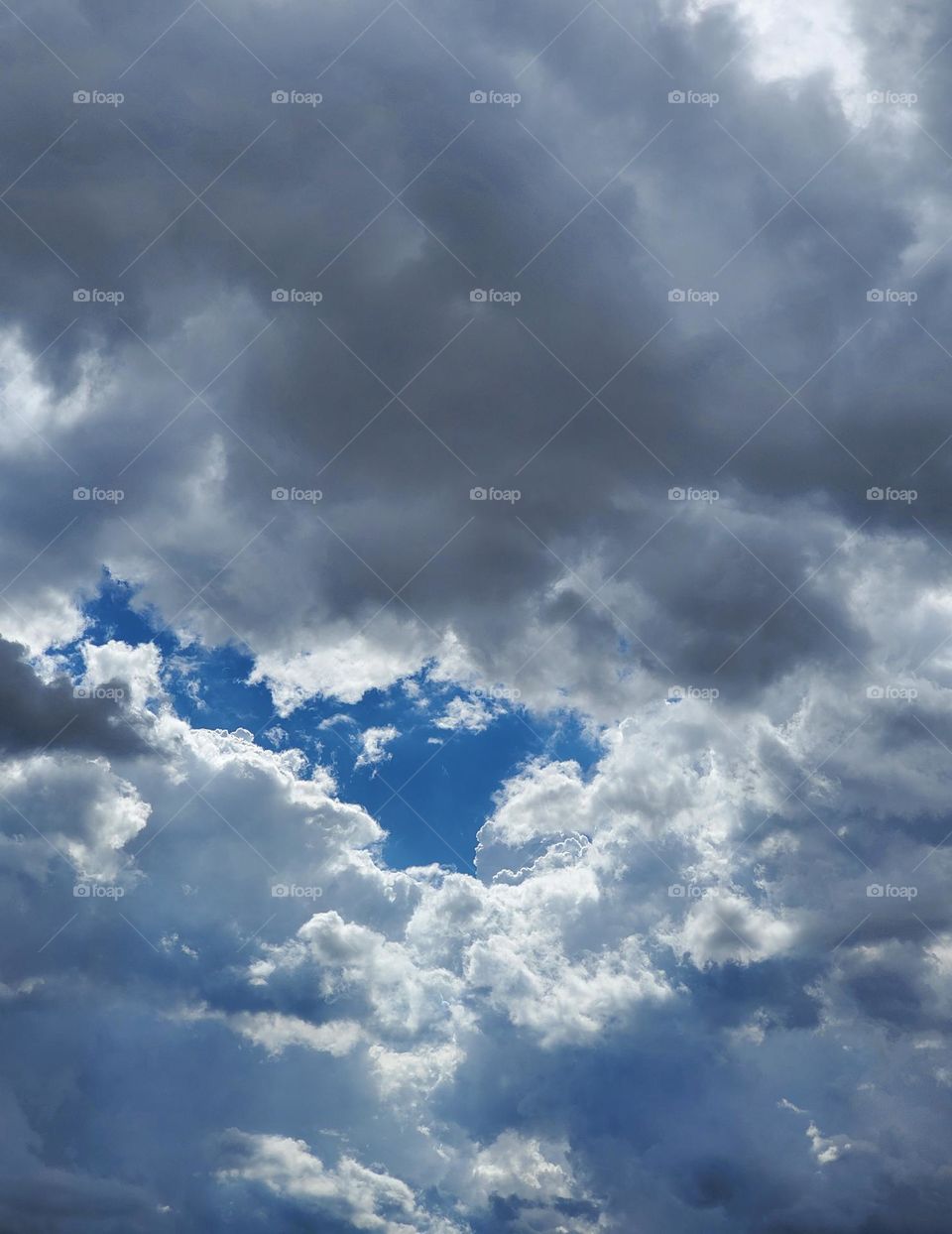 Patch of Blue in Stormy Sky