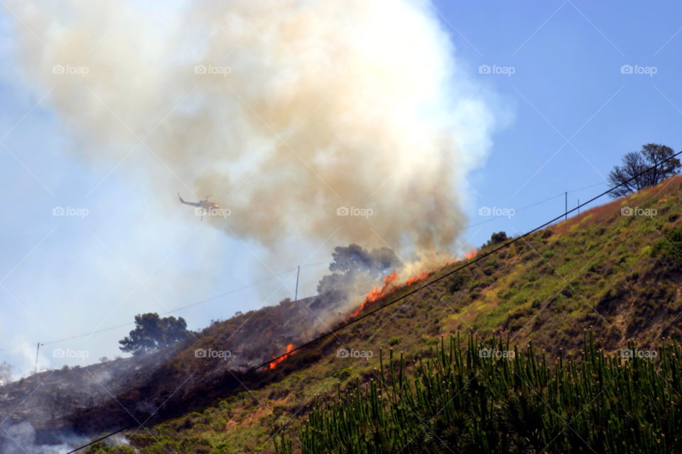 Barnett Fire
Brush fire in Ventura, California. The fire consumed 25 acres and was quickly controlled by more then 100 firefighters and water dropping helicopters.