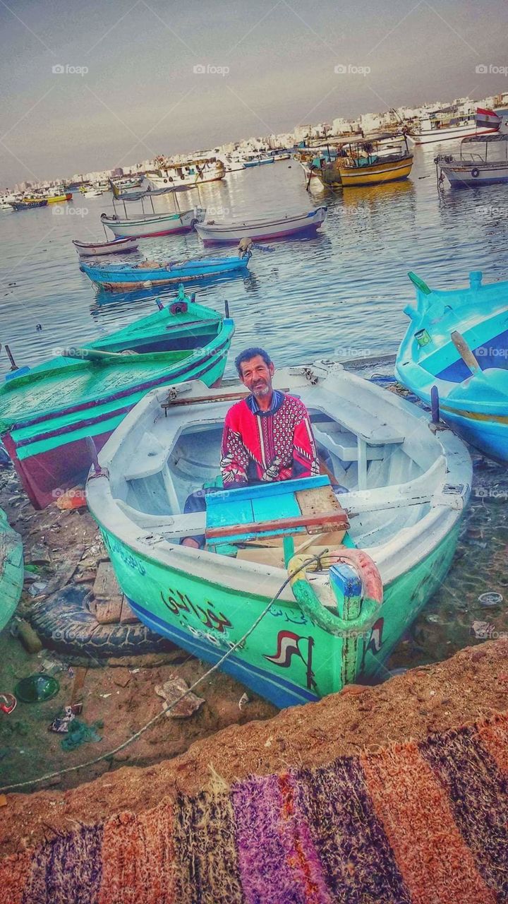 Alexandria boat fish man