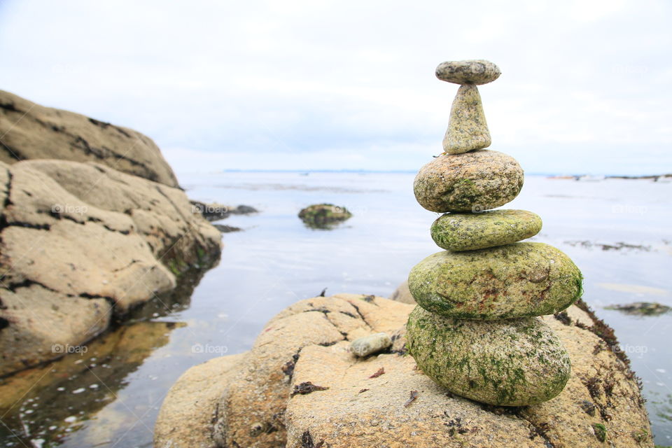Water, Rock, No Person, Seashore, Stone