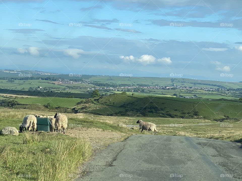 Scenic view of the Lake District 