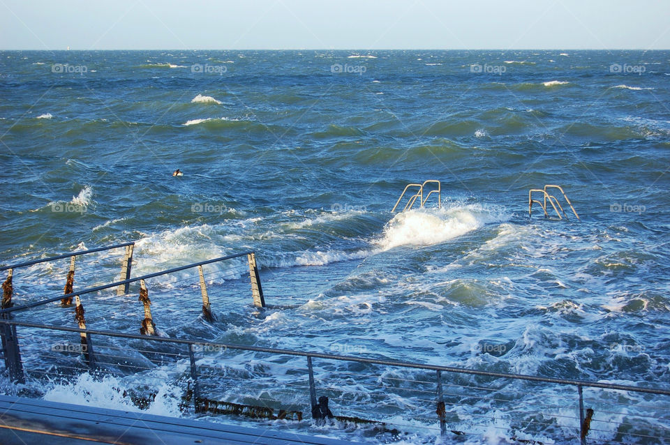 Storm Västra hamnen Malmö Sweden