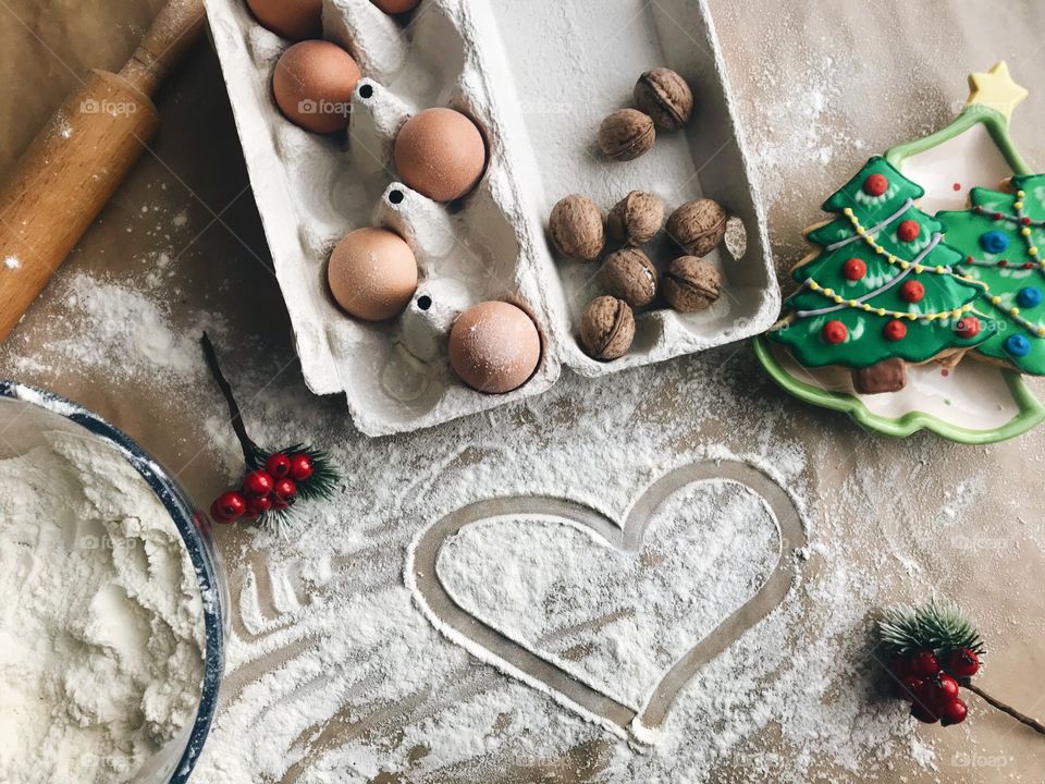 Christmas, Decoration, Homemade, Gingerbread, Advent