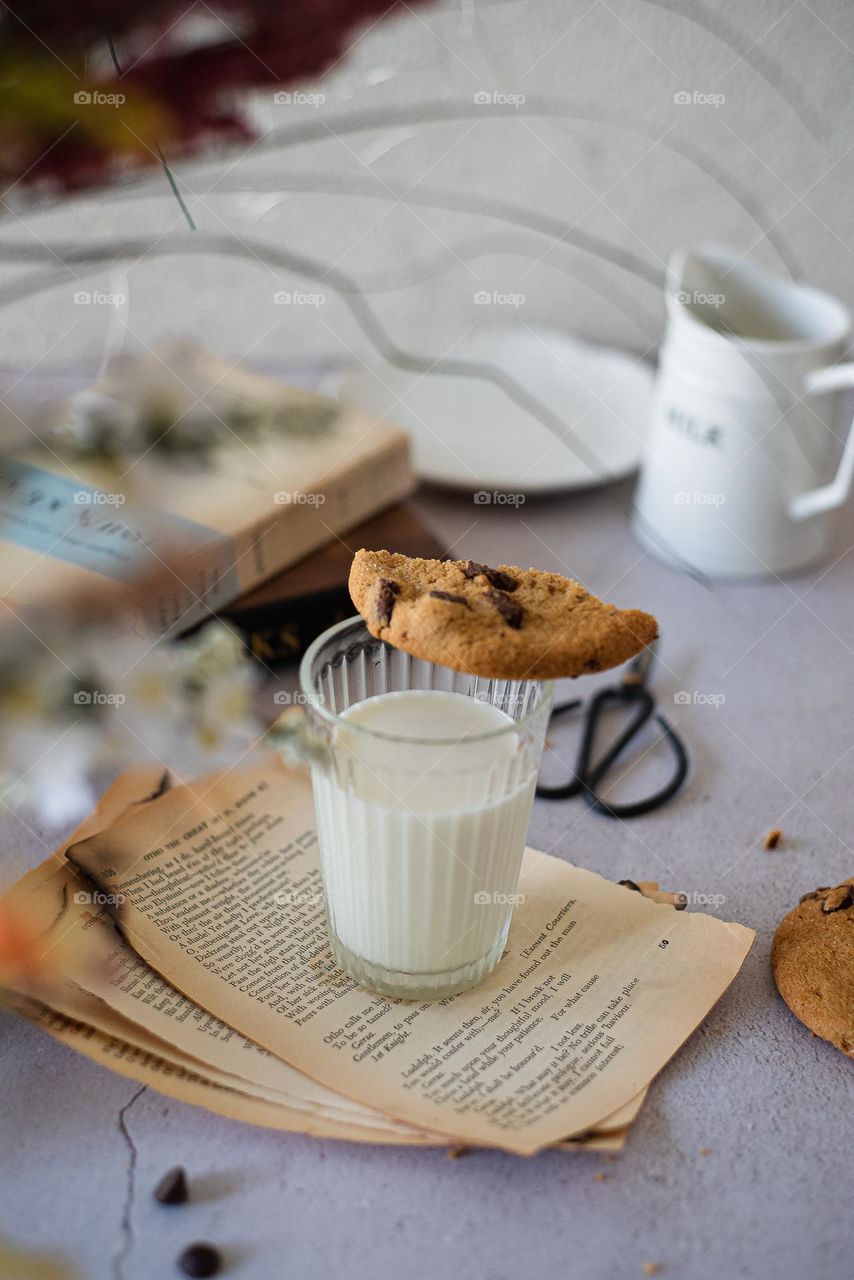 Cookie and milk