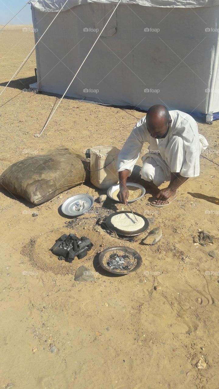 cooking on desert