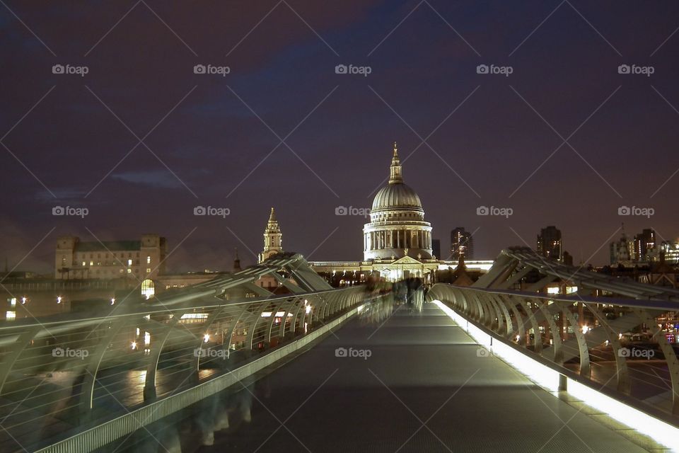 A view of St Paul’s cathedral from Millennium Bridge 