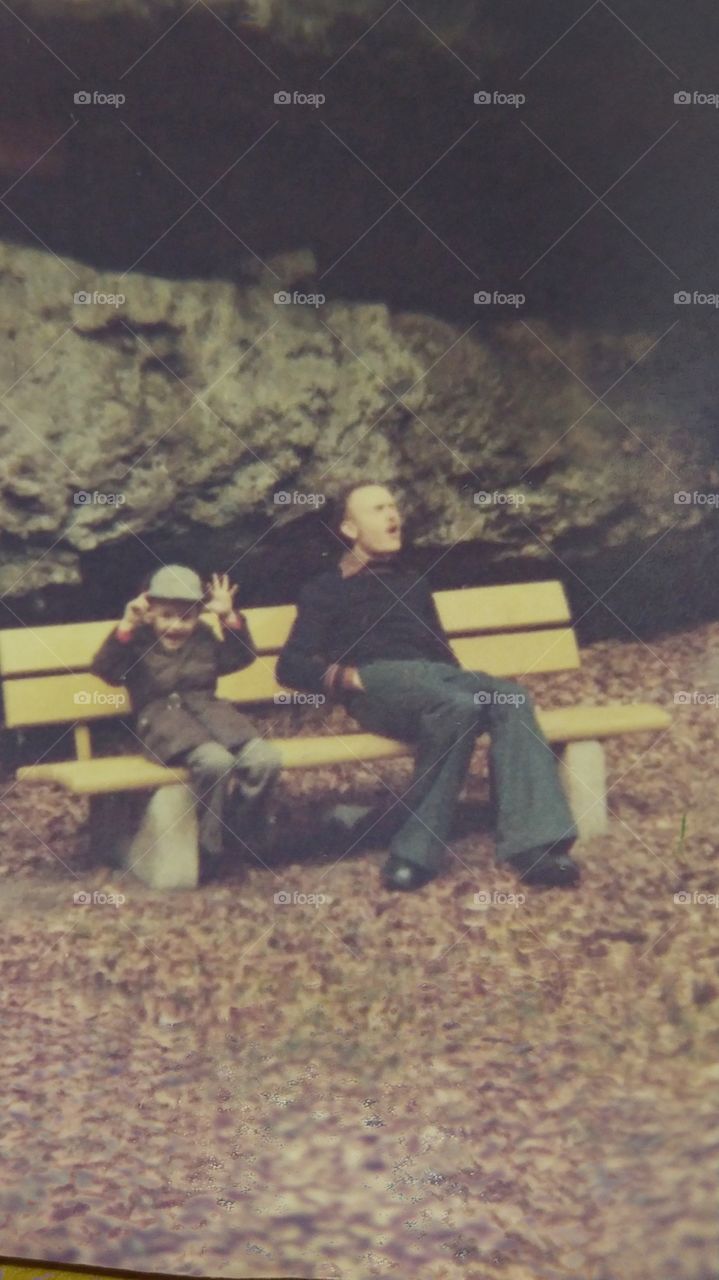 retro pic two brothers 1975