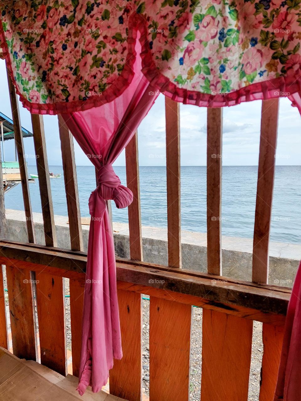 Window hut on the beach
