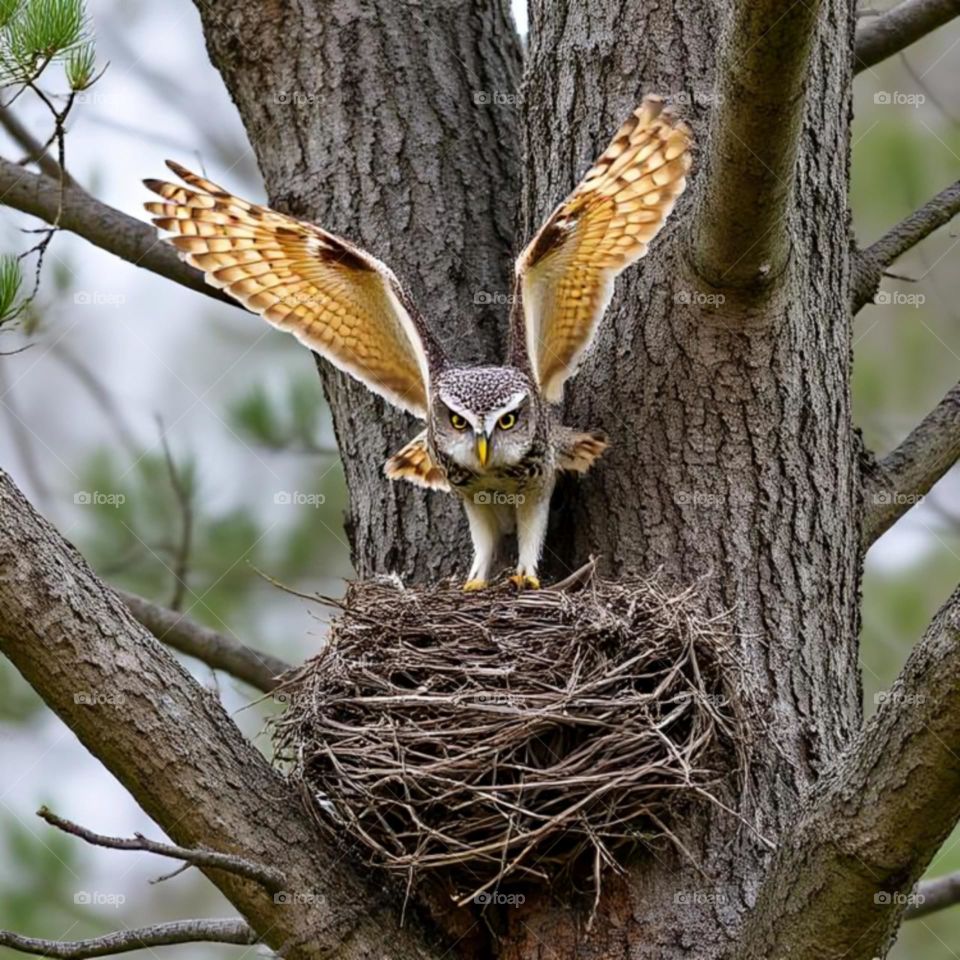Owl bird ready to fly...🦉