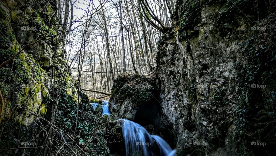 waterfall in mountain
