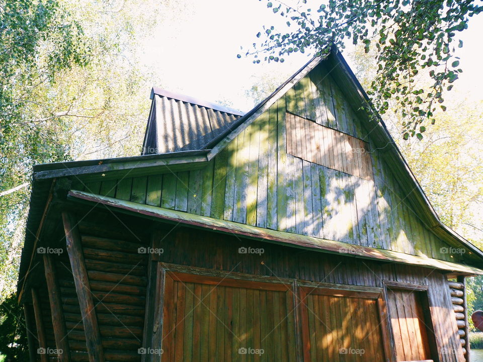 wooden house