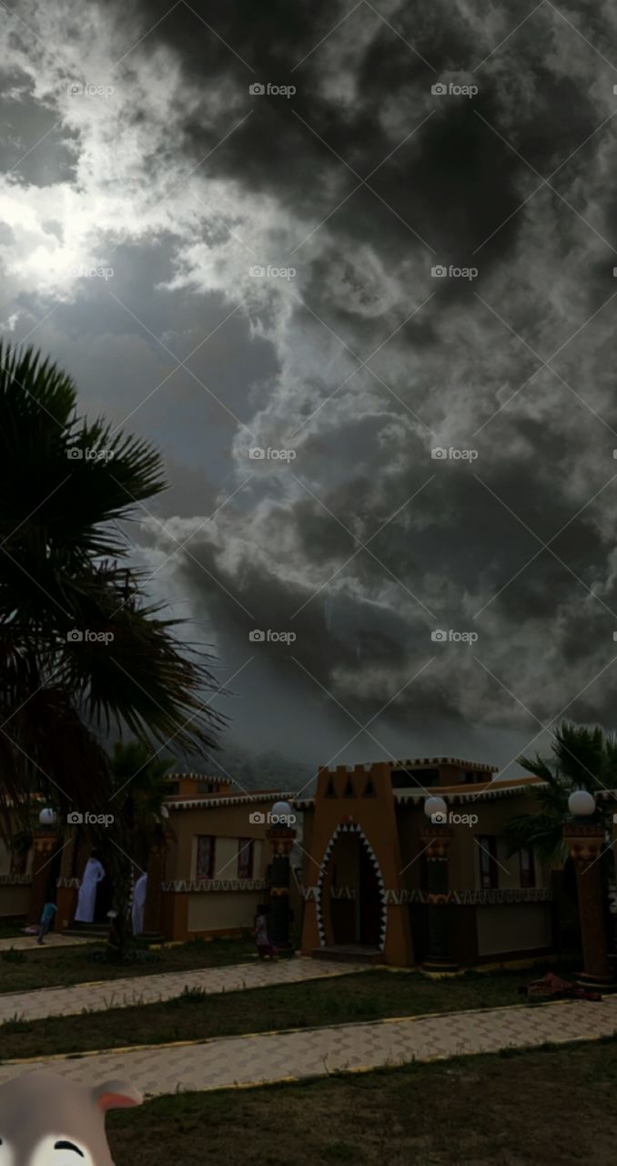 Beautiful weather, nice view in albaha city 