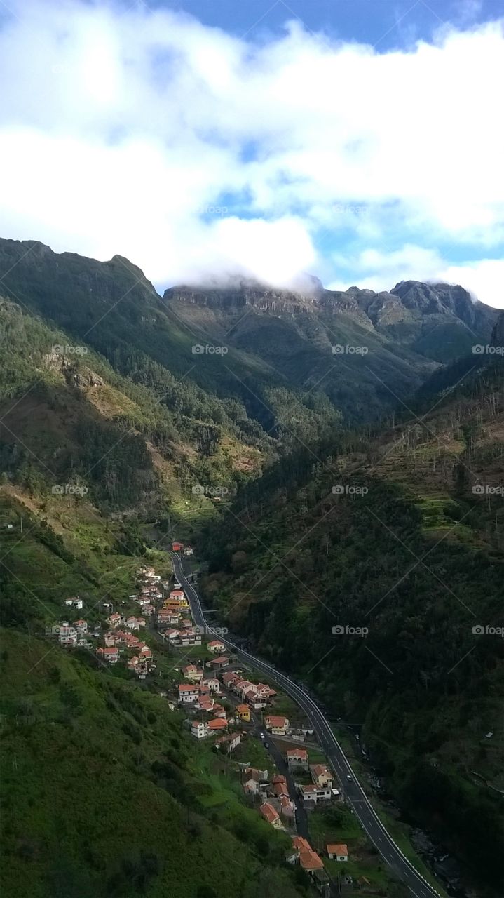 Mountain village in Madeira, Portugal