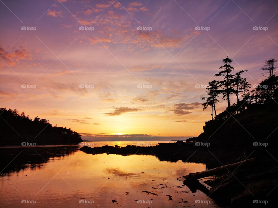 Neck Point Nanaimo BC sunset