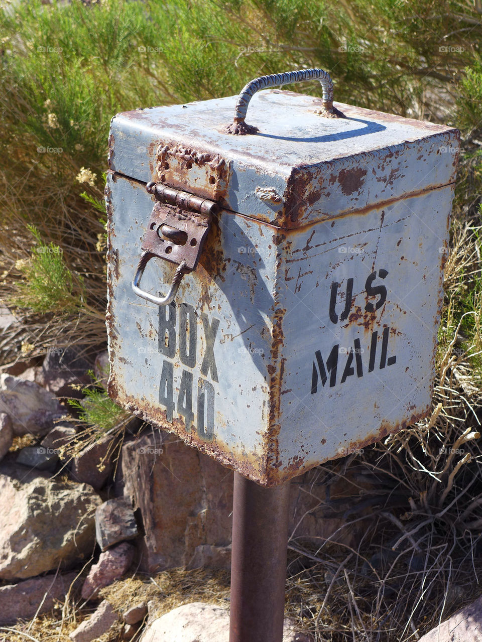 US MAIL BOX IN THE DESERT