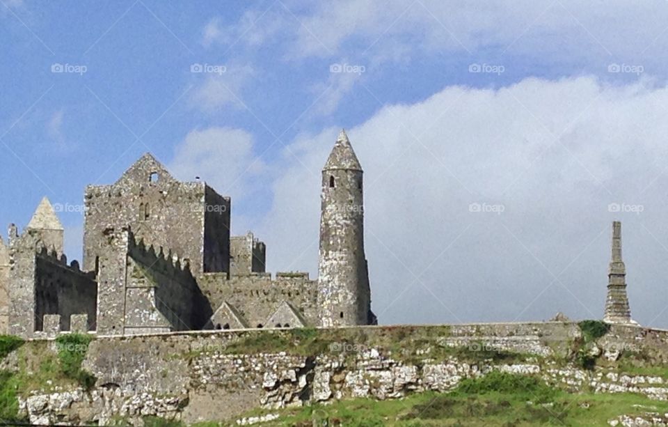 Rock of Cashel and sky
