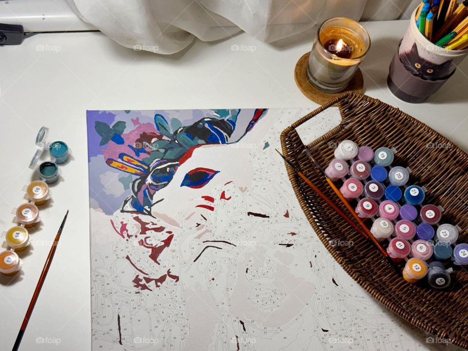 Painting by numbers, hobby