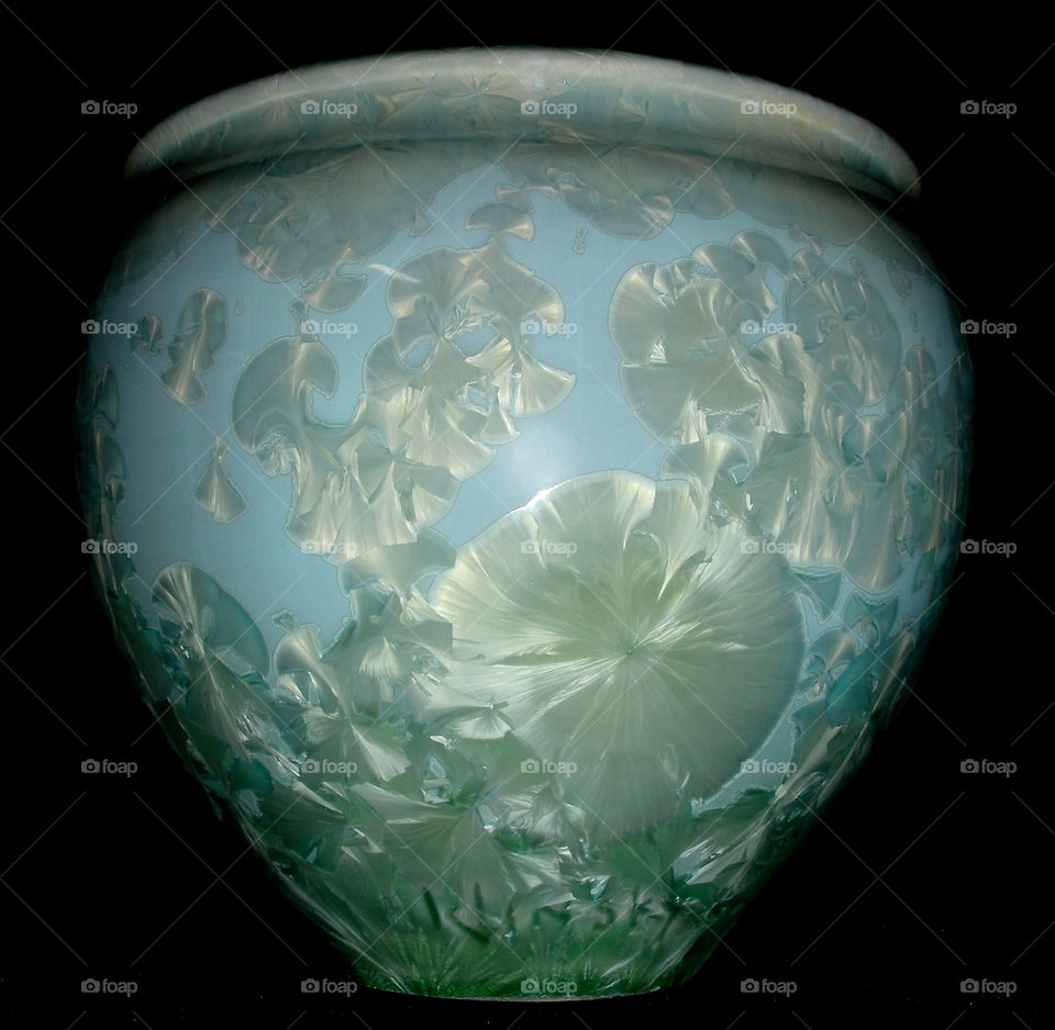Crystalline glazed bowl 
