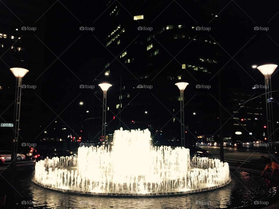 Fountain in the city , Galleria center. 