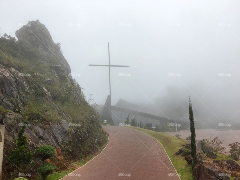 Fog in the temple