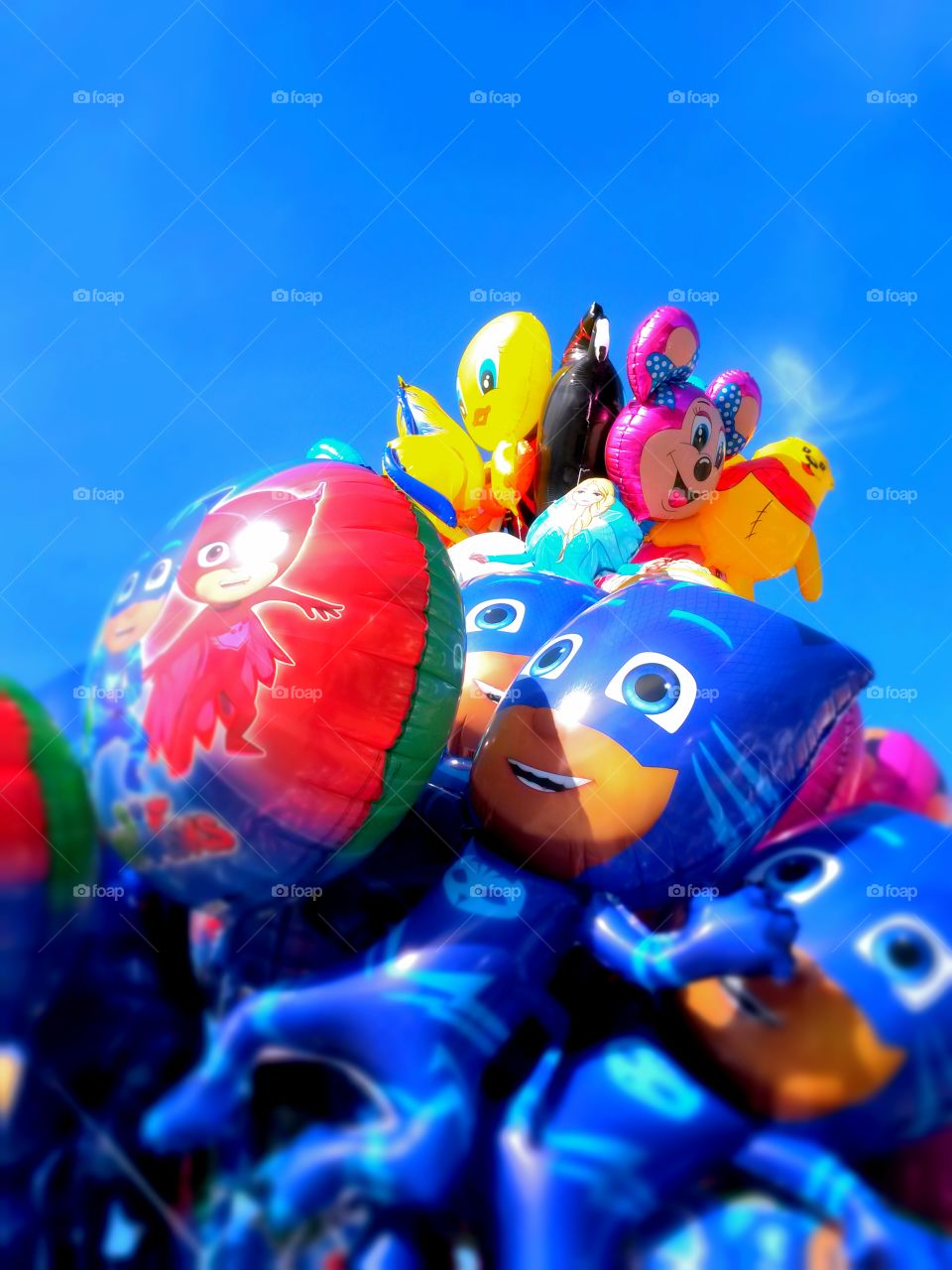 colorfull balloons in the sky