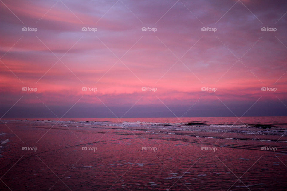 sunset at the beach