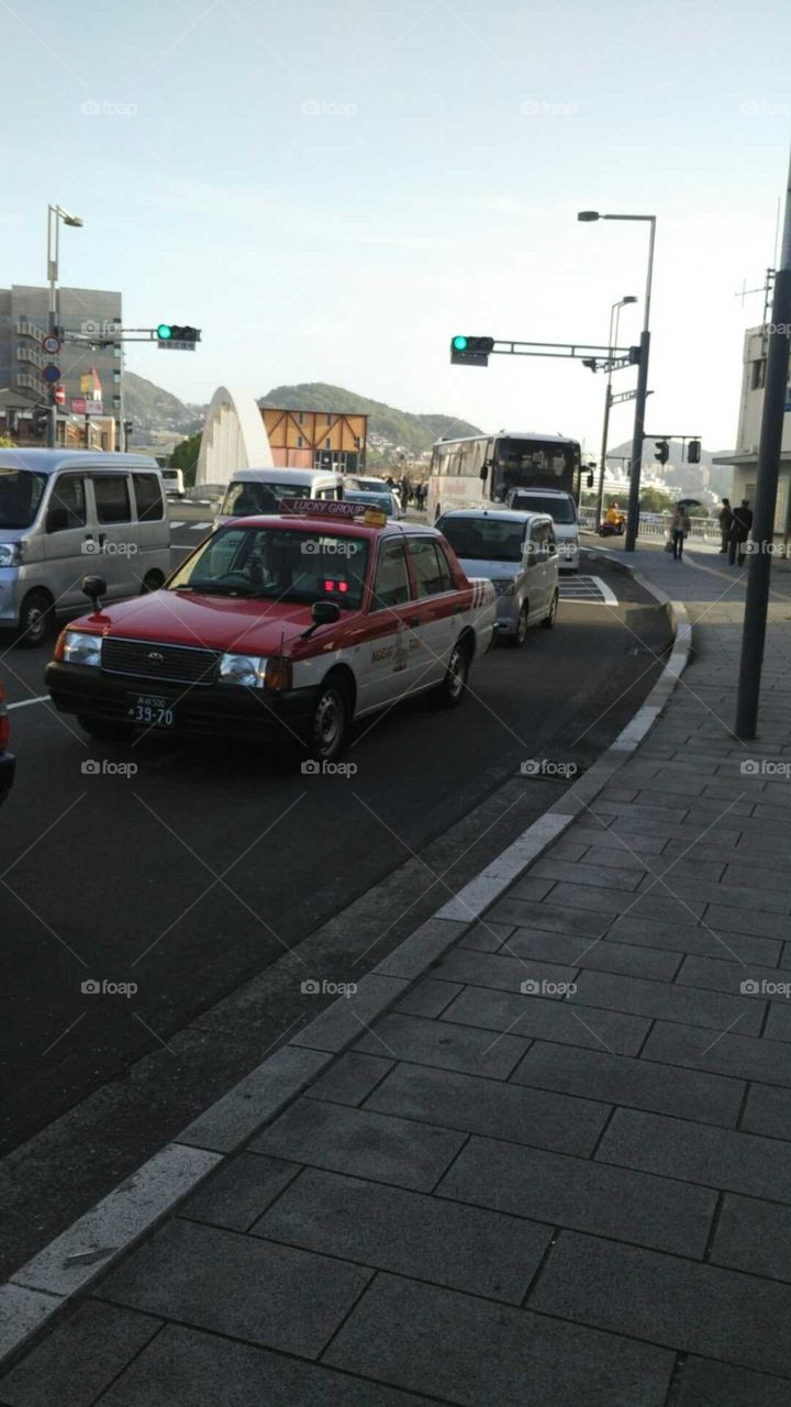 taxi at Fukuoka japan