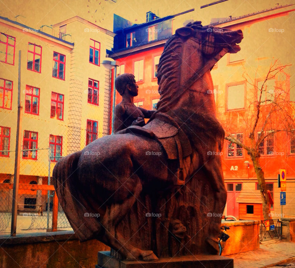 stockholm sweden statue buildings by ida.arnkvist