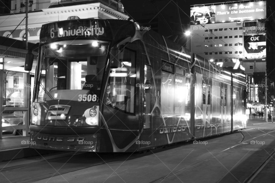 THE MELBOURNE CITY TRAM LINES MELBOURNE AUSTRALIA