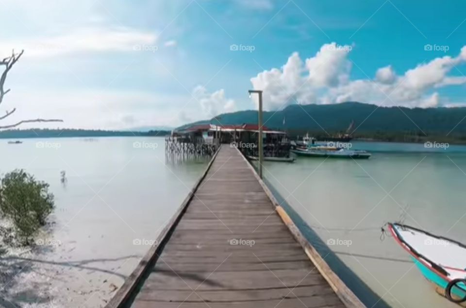 harbor in the morning