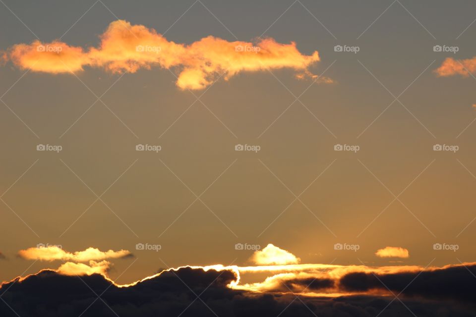 Sunset inside the Clouds 