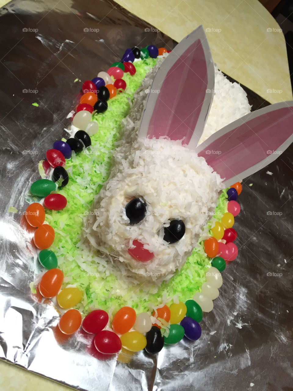 Homemade Easter bunny cake Fairhope Alabama