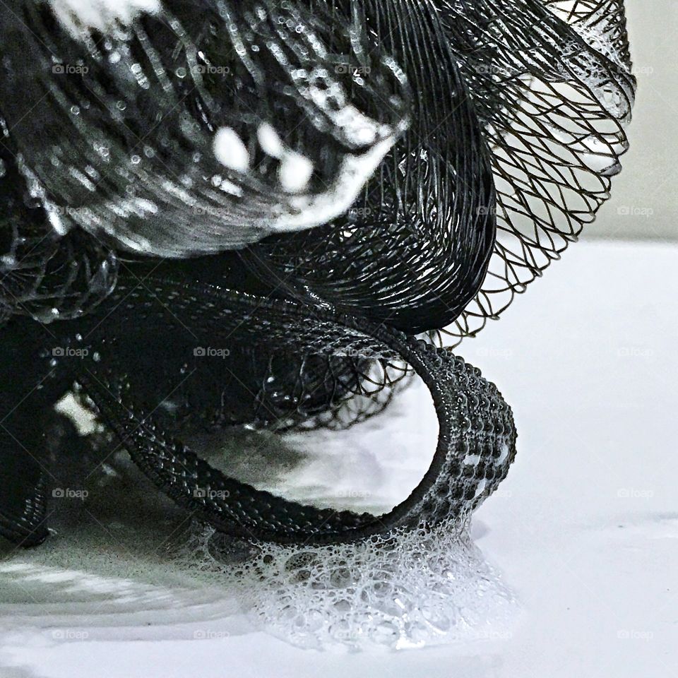 Black shower scrub!