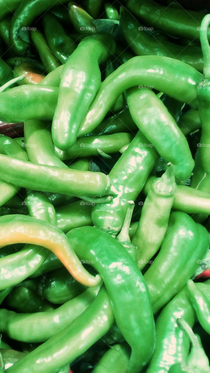 Hot green pepper