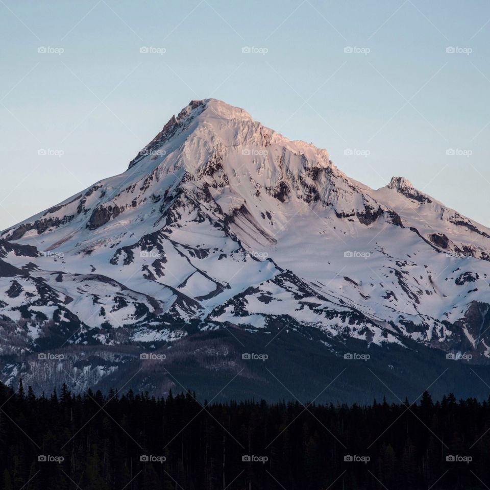 Scenic view of snowcapped mountain