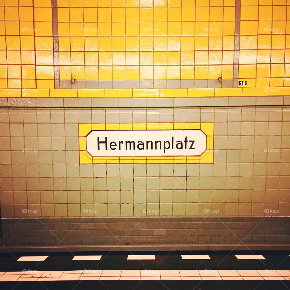 Hermannplatz U-Bahn (Metro) Station Berlin