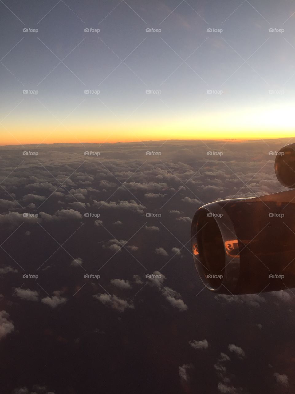 37,000 feet sunset