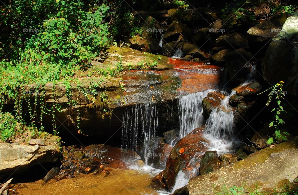beautiful waterfall nature