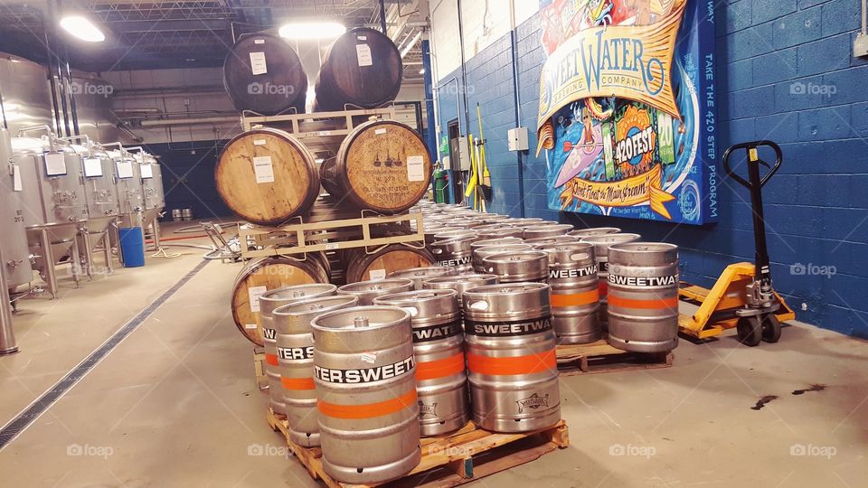 Beer kegs